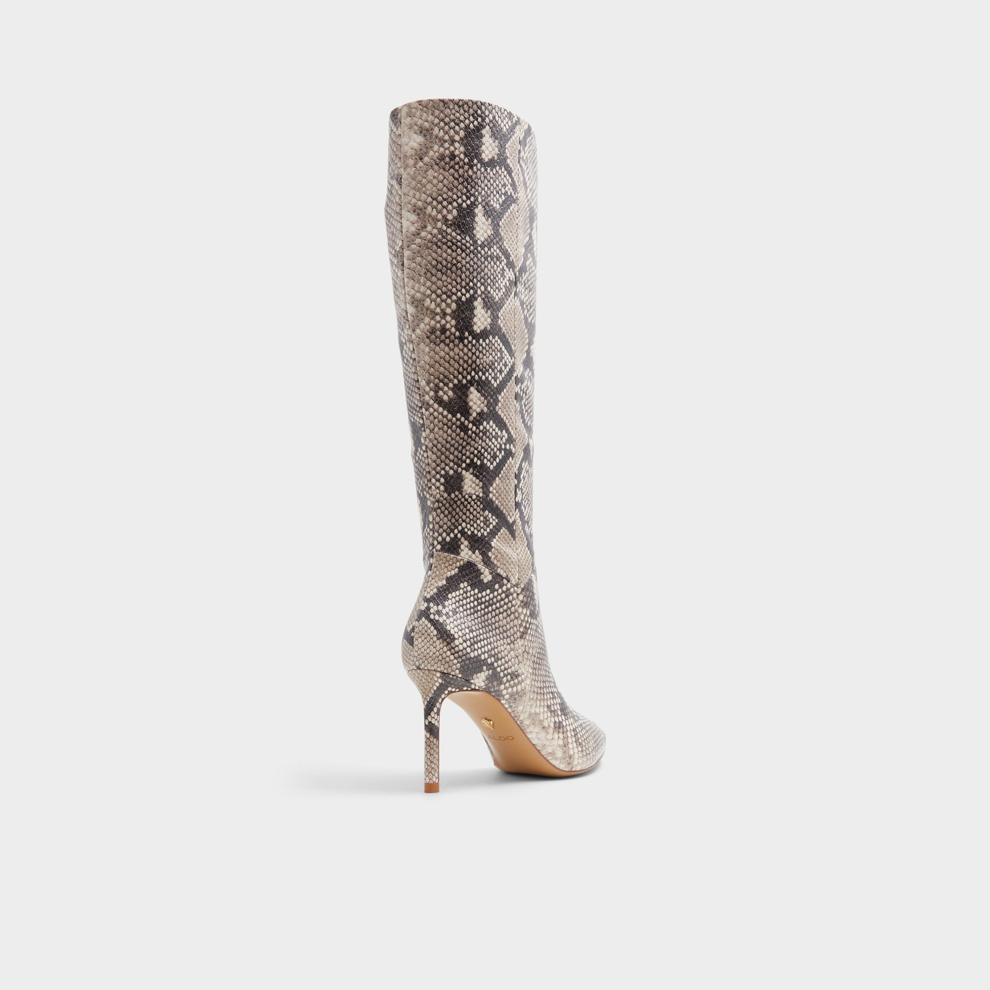 Laroche Beige Overflow Women's Tall Boots - Knee-high boot, Stiletto heel
