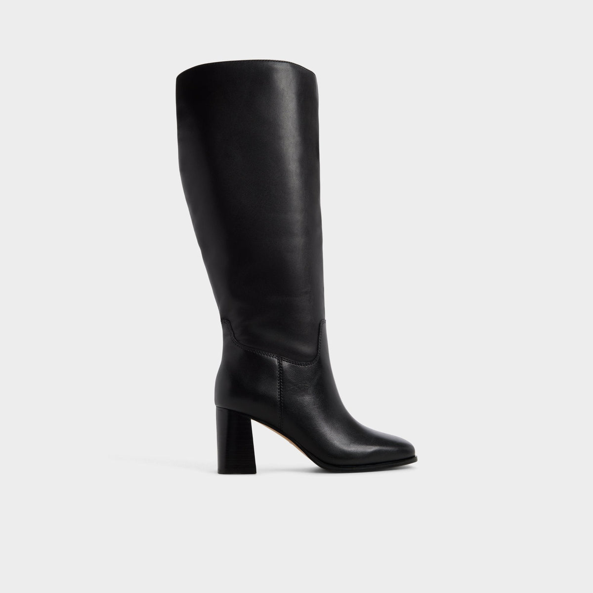 Elyze in Wc Black - Knee-high boot, Block heel