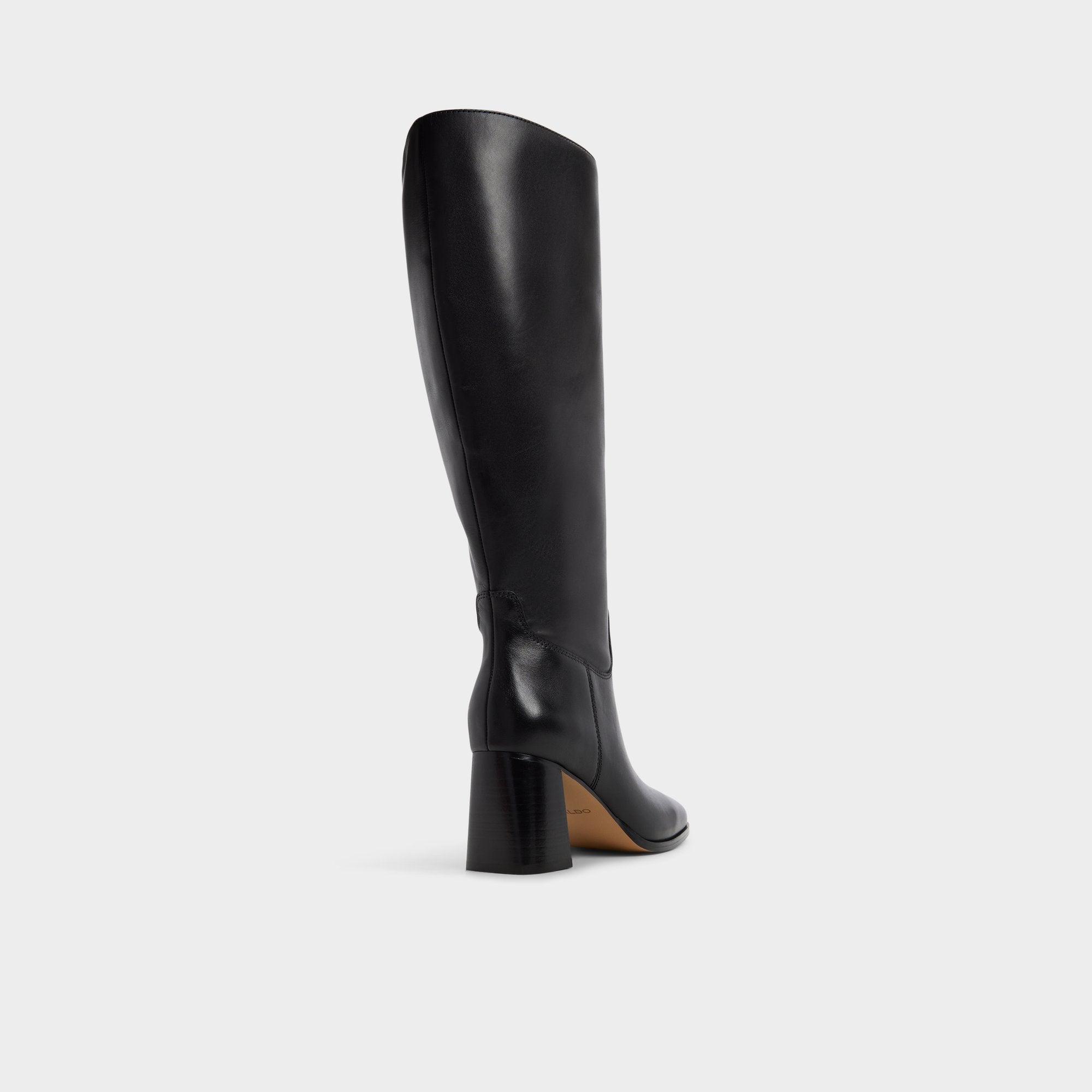 Elyze in Wc Black - Knee-high boot, Block heel