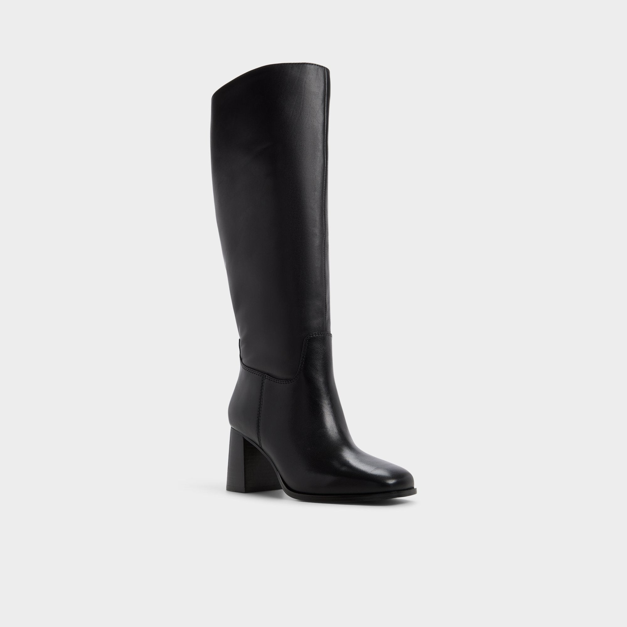 Elyze in Wc Black - Knee-high boot, Block heel