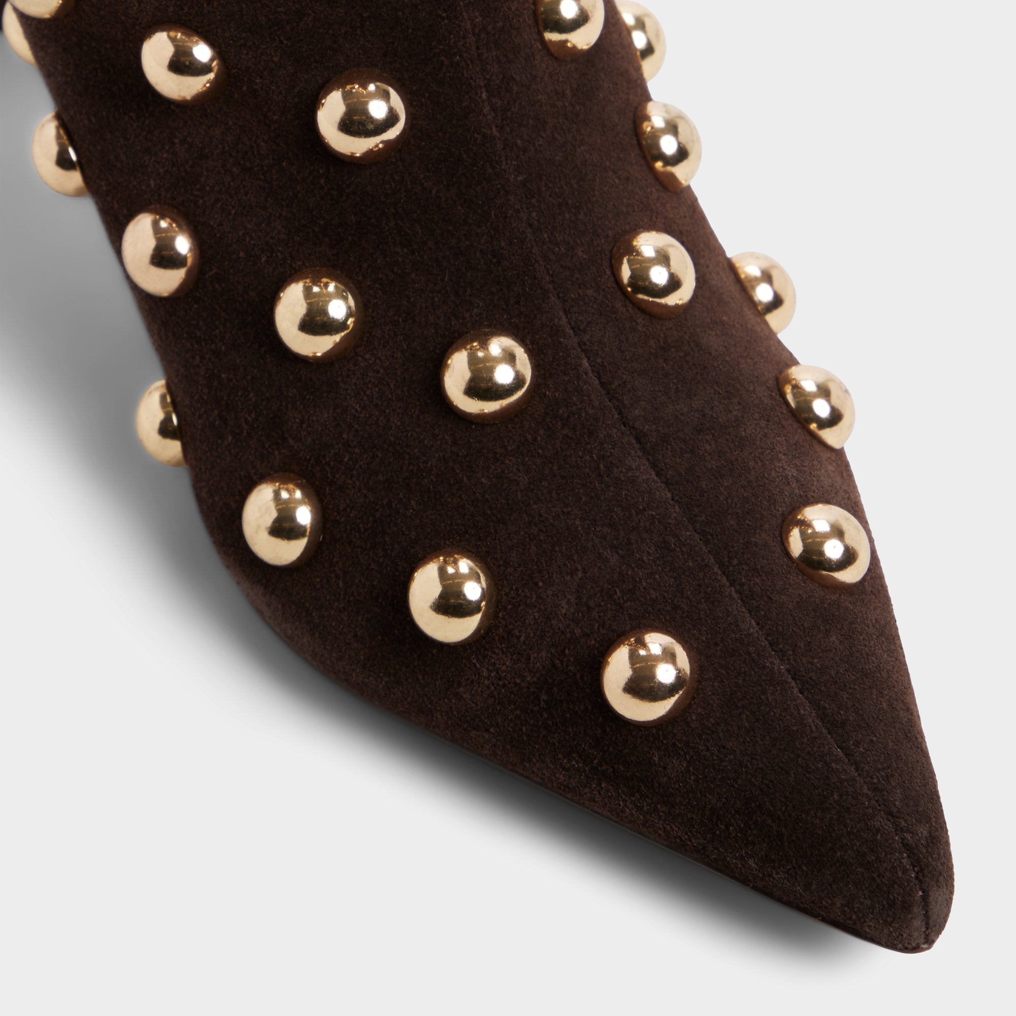 Selora in Medium Brown - Knee-high boot, Stiletto heel
