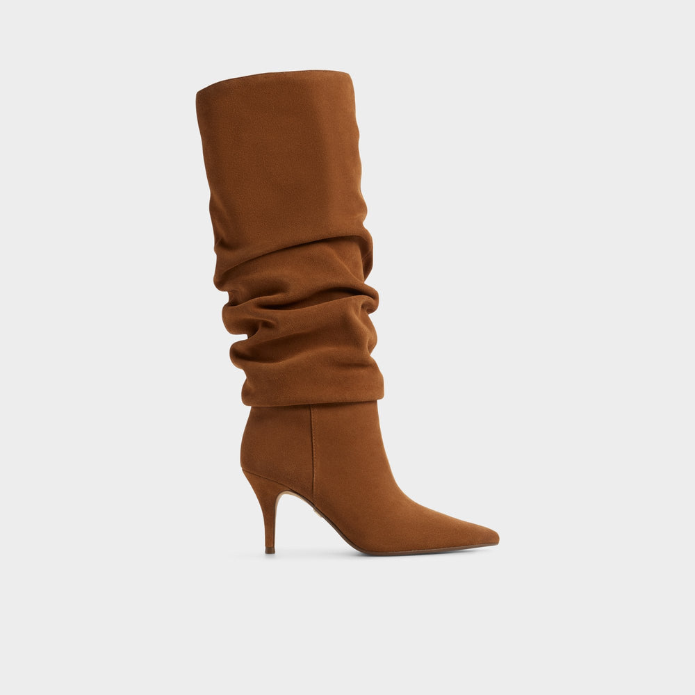 Kimmia in Other Brown - Knee-high boot, Stiletto heel