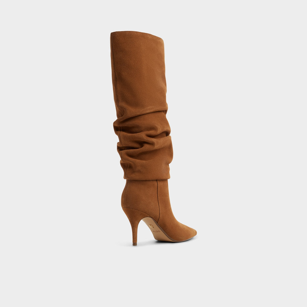 Kimmia in Other Brown - Knee-high boot, Stiletto heel