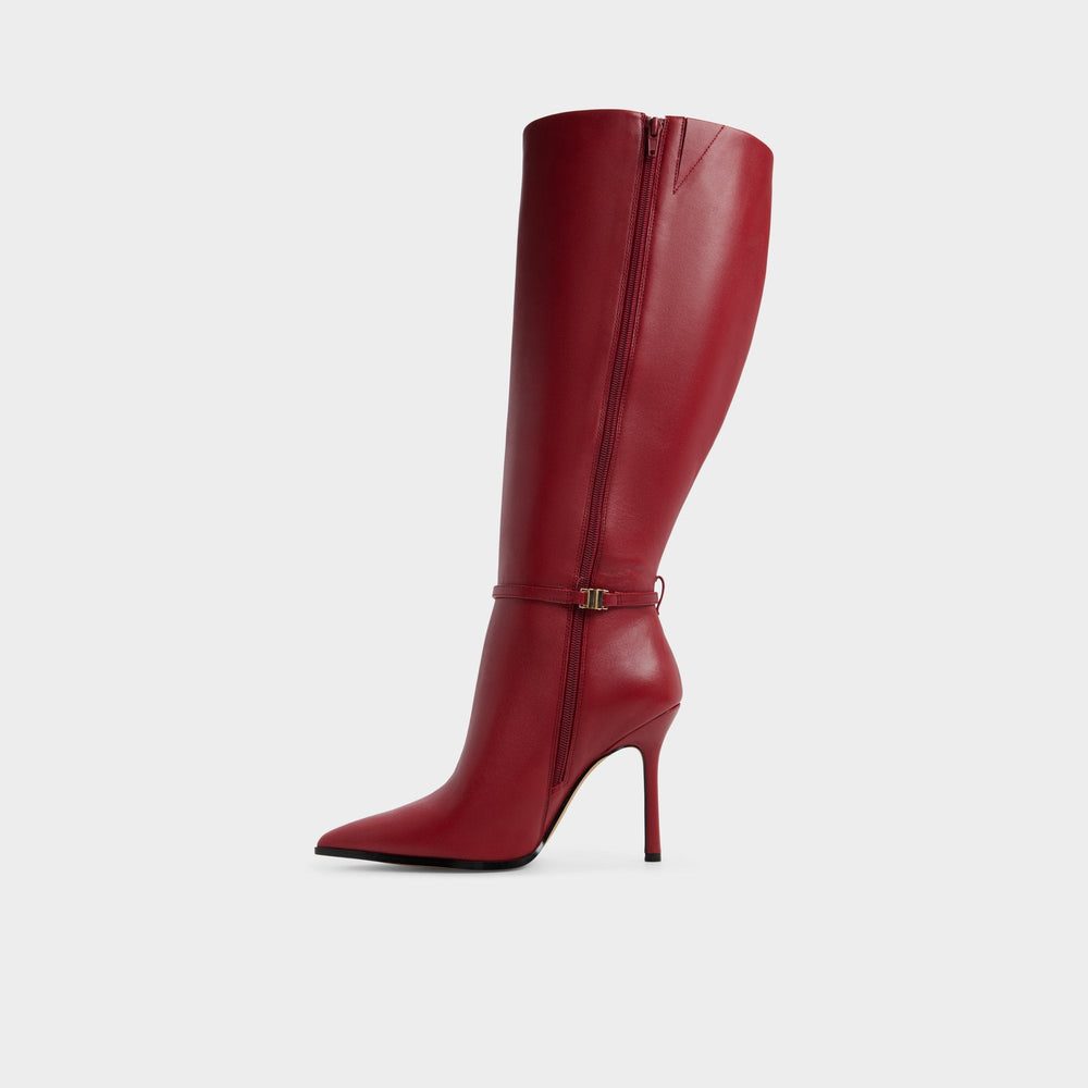 Maellie in Wc Dark Red - Knee-high boot, Stiletto heel