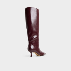 Selora in Wc Burgundy - Knee-high boot, Stiletto heel