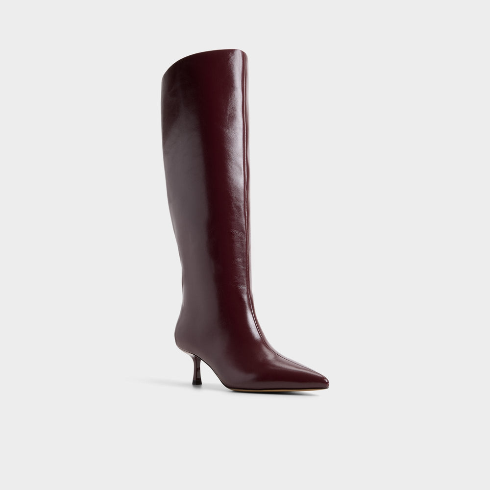 Selora in Wc Burgundy - Knee-high boot, Stiletto heel