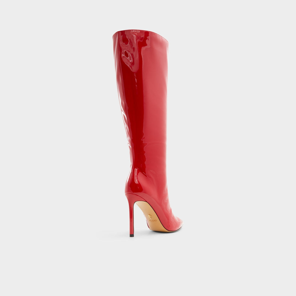 Agathea-wc Red Women's Tall Boots - Knee-high boot, Stiletto heel