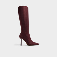 Innez in Bordo - Knee-high boot, Stiletto heel