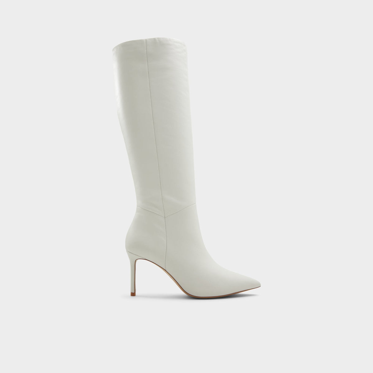 Laroche-wc White/Bone Women's Tall Boots - Knee-high boot, Stiletto heel