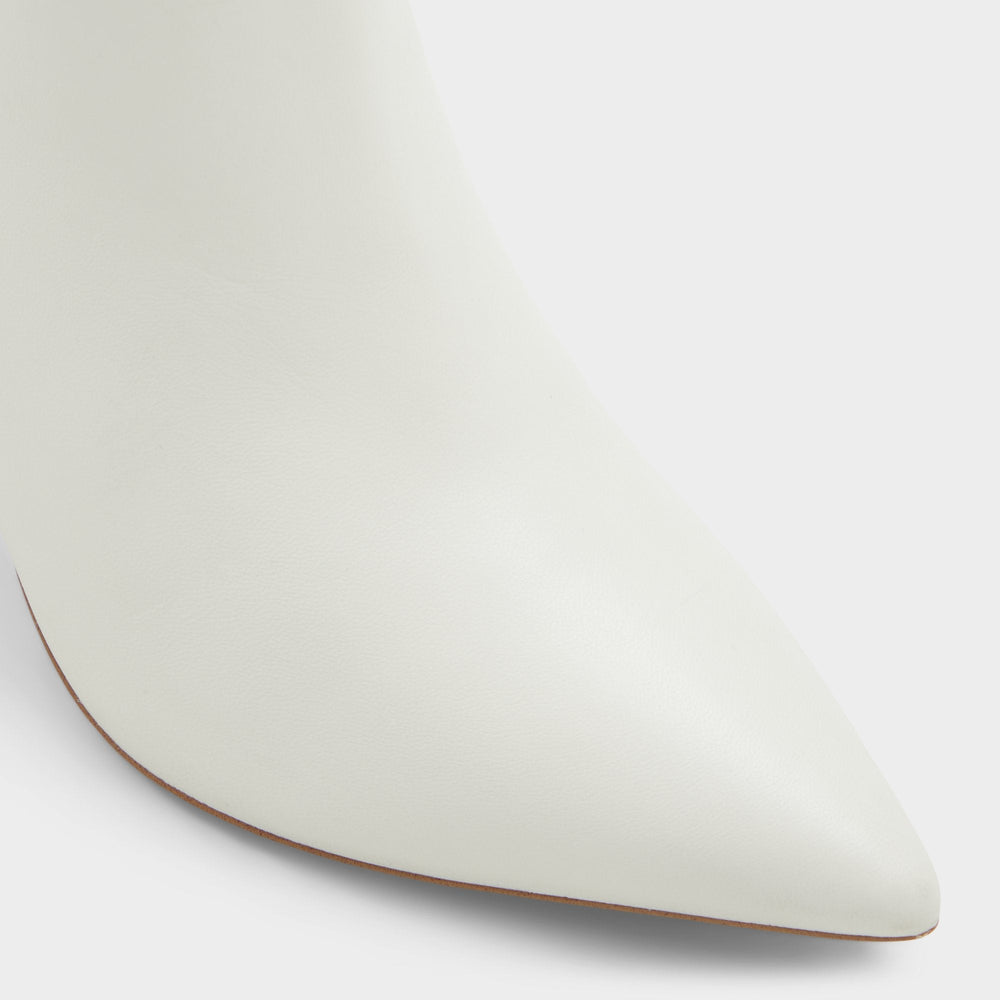 Laroche-wc White/Bone Women's Tall Boots - Knee-high boot, Stiletto heel
