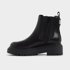 Bestina in Black - Chelsea boot, Lug sole