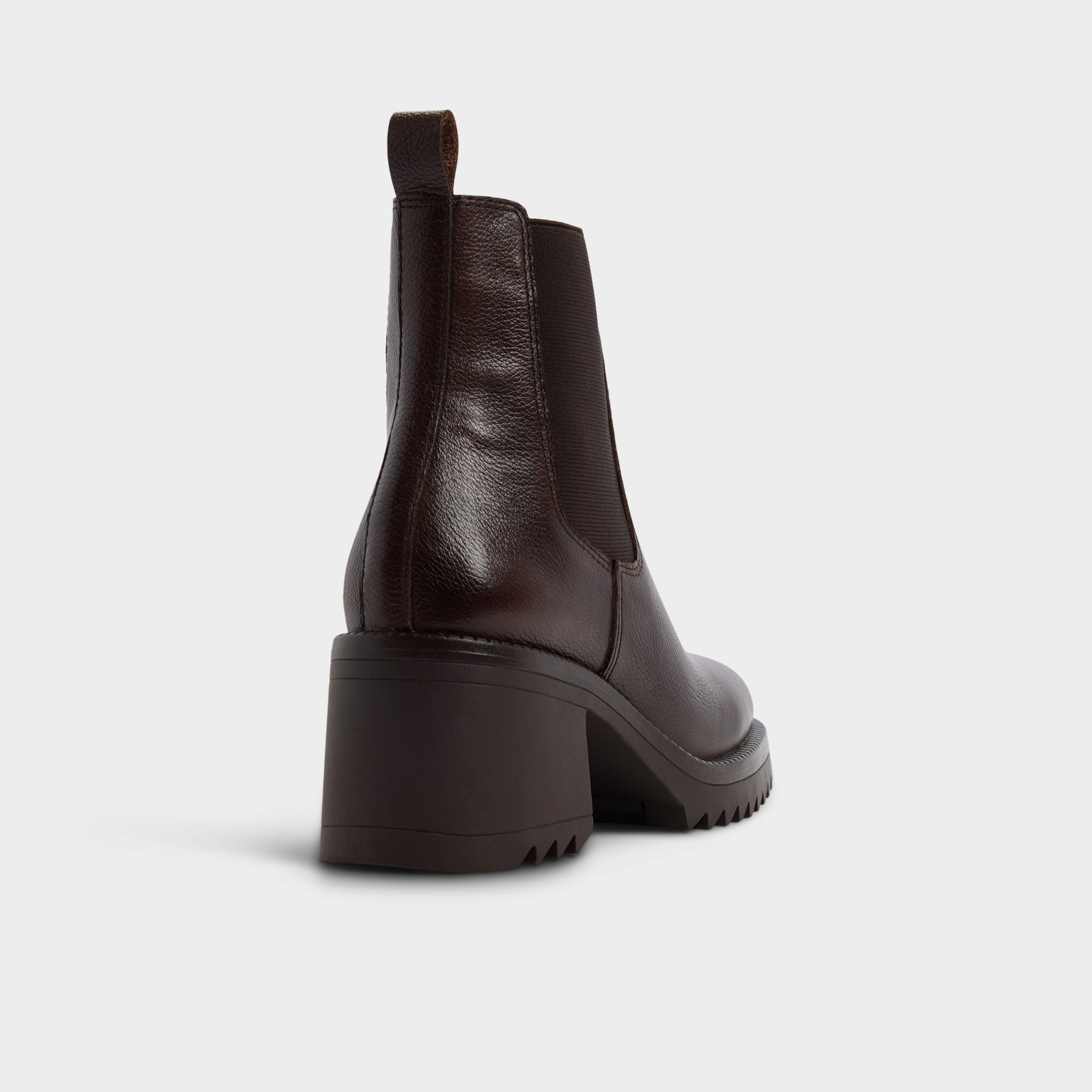 Anneliese in Medium Brown - Chelsea boot, Lug sole