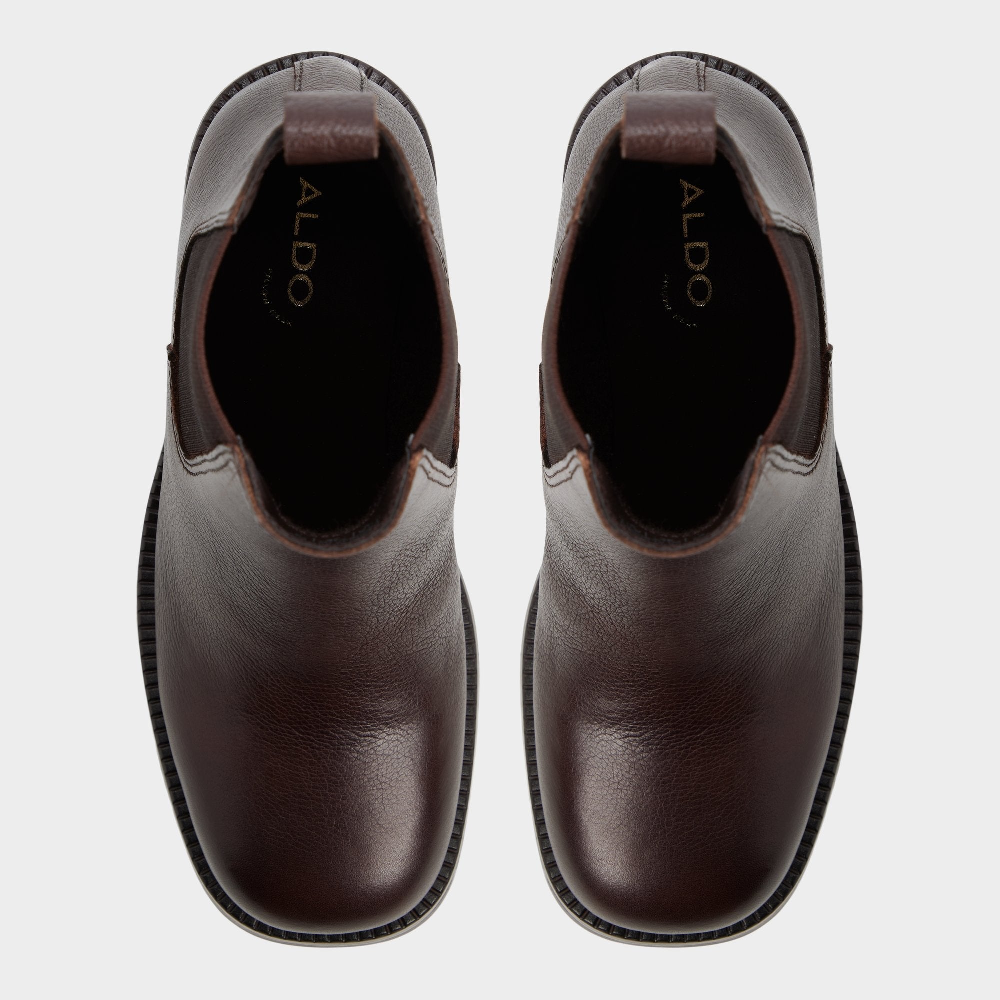 Anneliese in Medium Brown - Chelsea boot, Lug sole