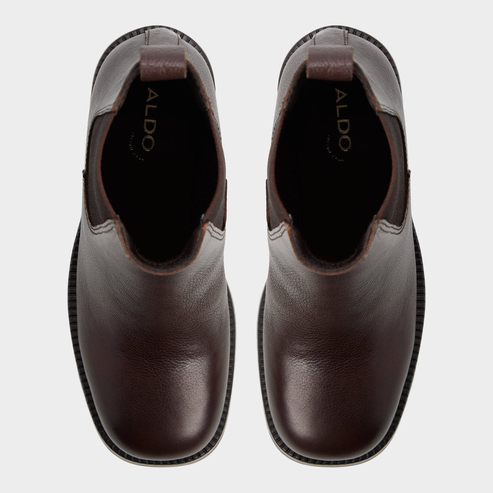 Anneliese in Medium Brown - Chelsea boot, Lug sole
