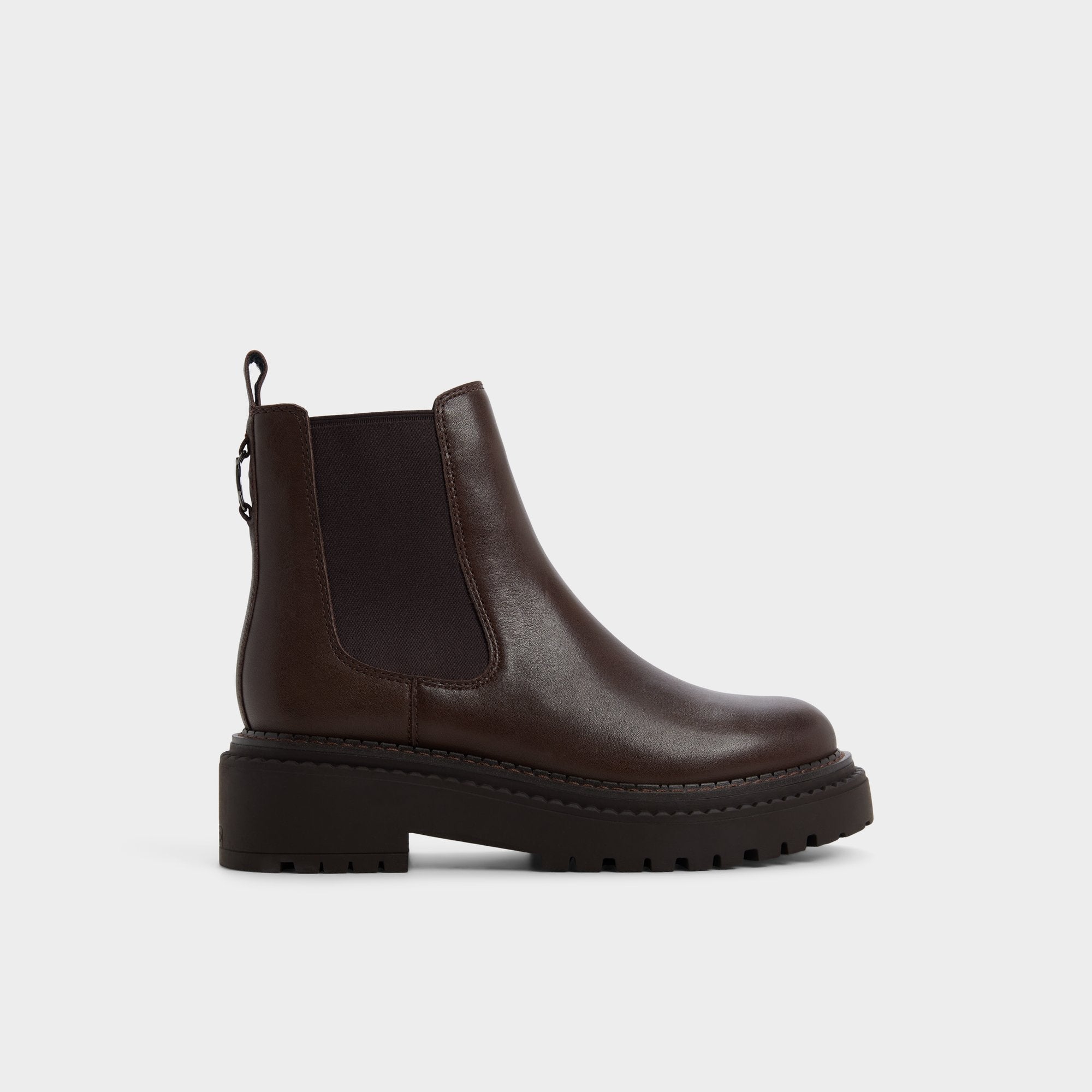 Bestina in Dark Brown - Chelsea boot, Lug sole