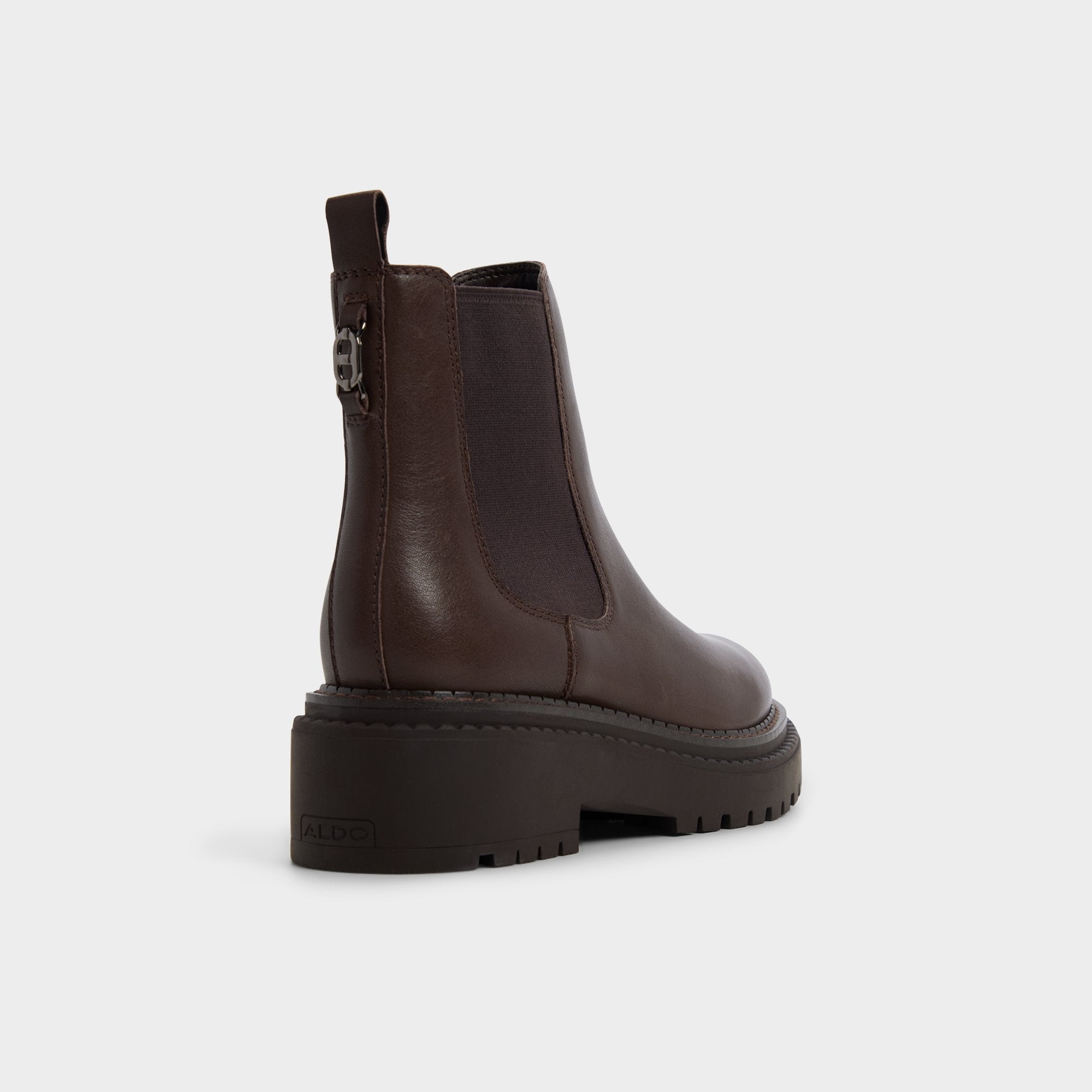 Bestina in Dark Brown - Chelsea boot, Lug sole