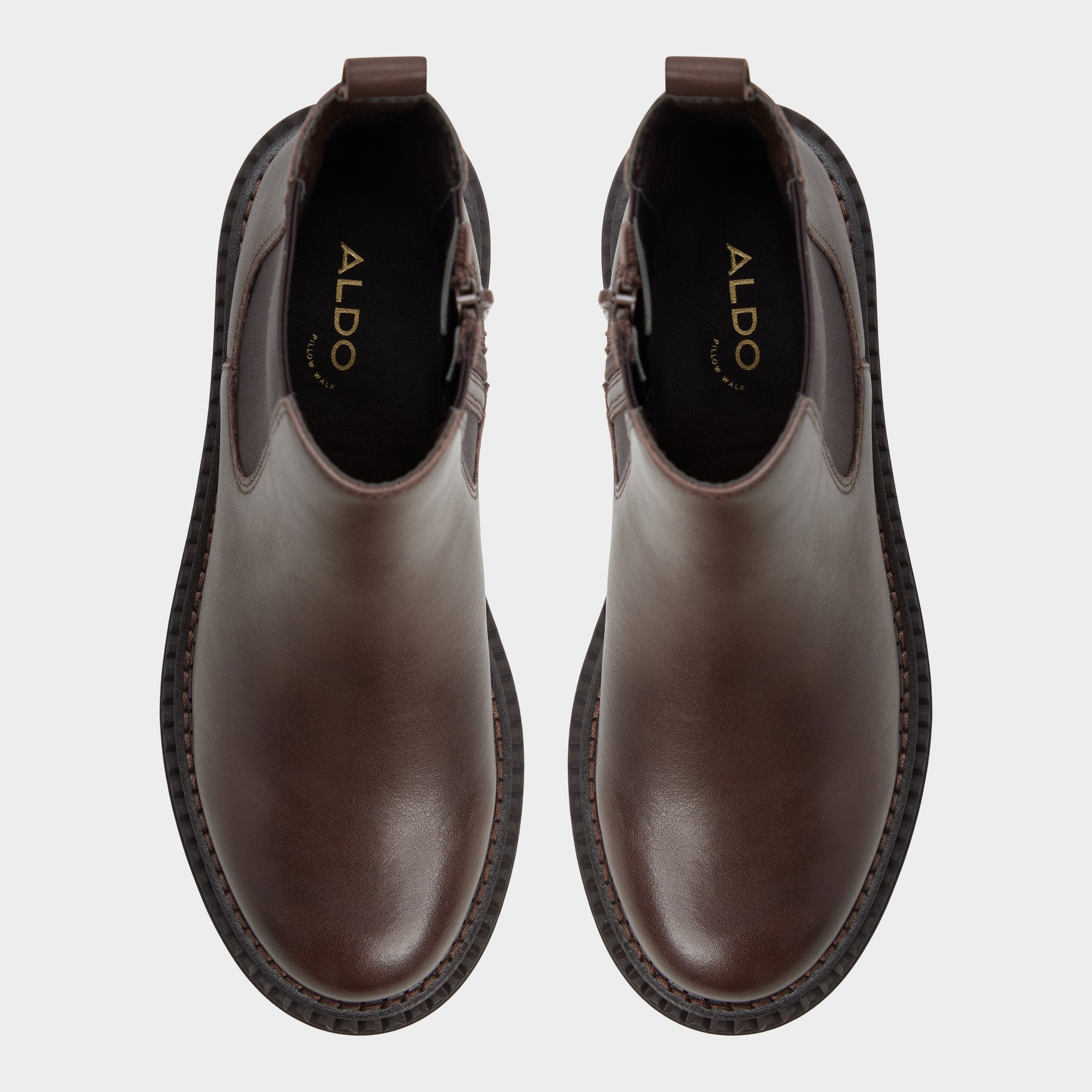 Bestina in Dark Brown - Chelsea boot, Lug sole
