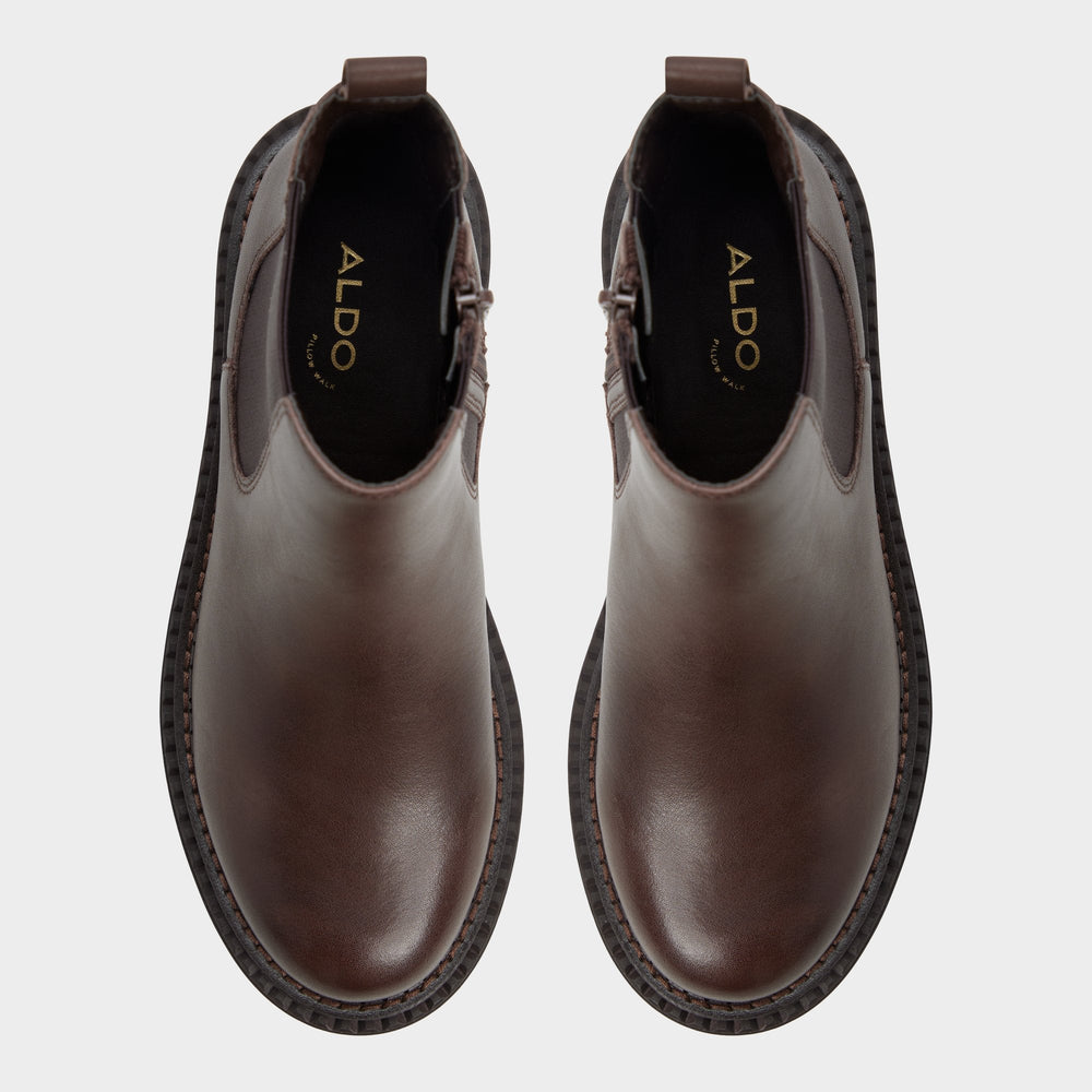 Bestina in Dark Brown - Chelsea boot, Lug sole