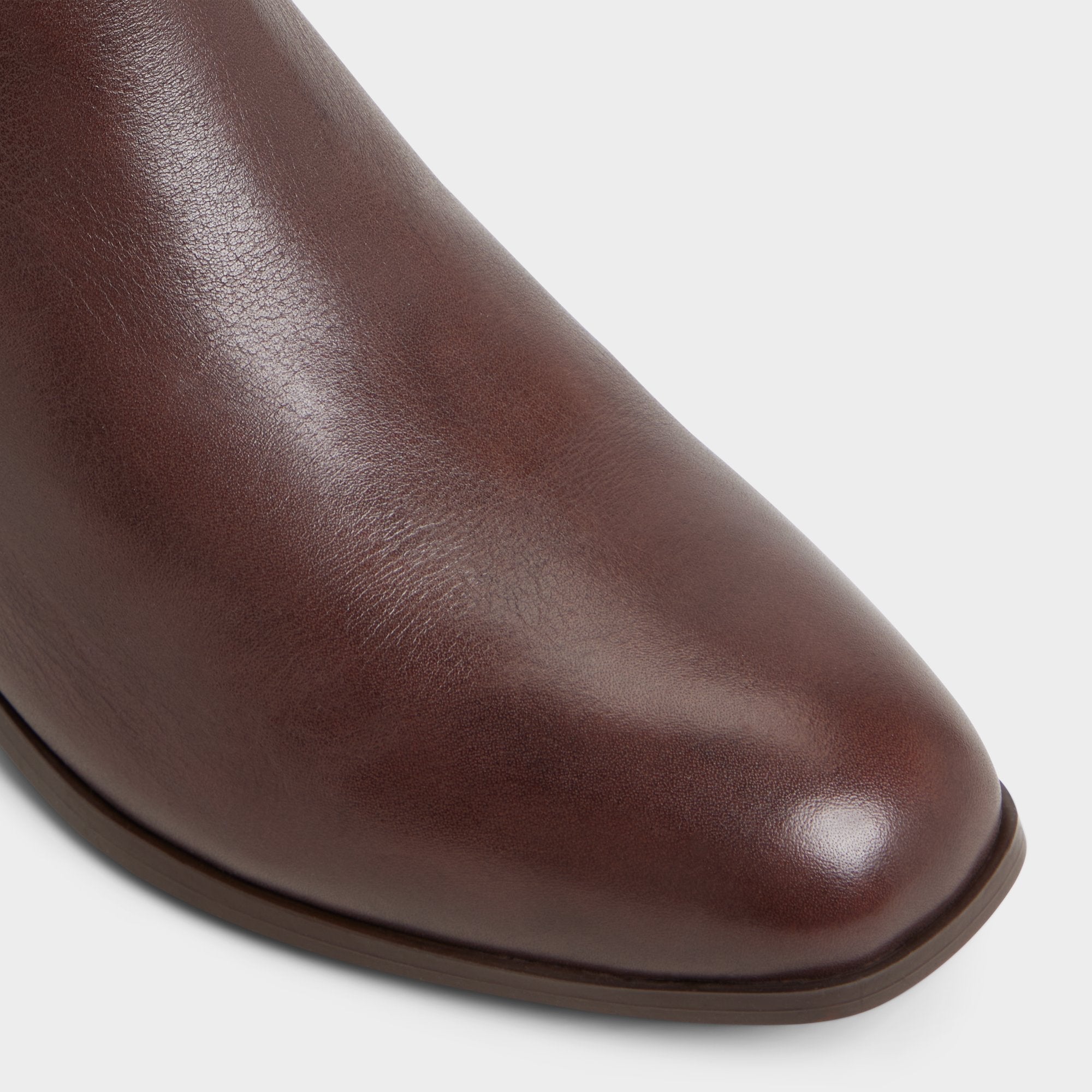 Verity in Dark Brown - Chelsea boot, Block heel