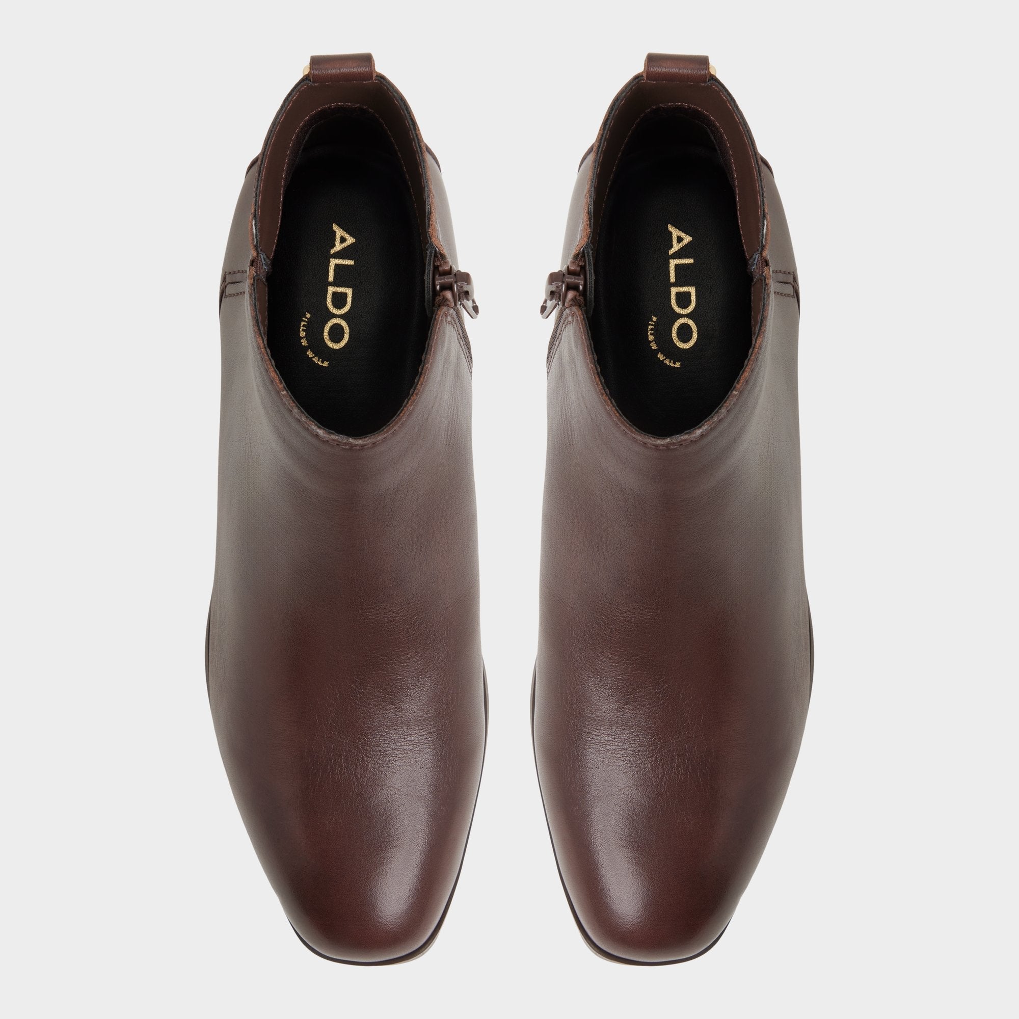 Verity in Dark Brown - Chelsea boot, Block heel