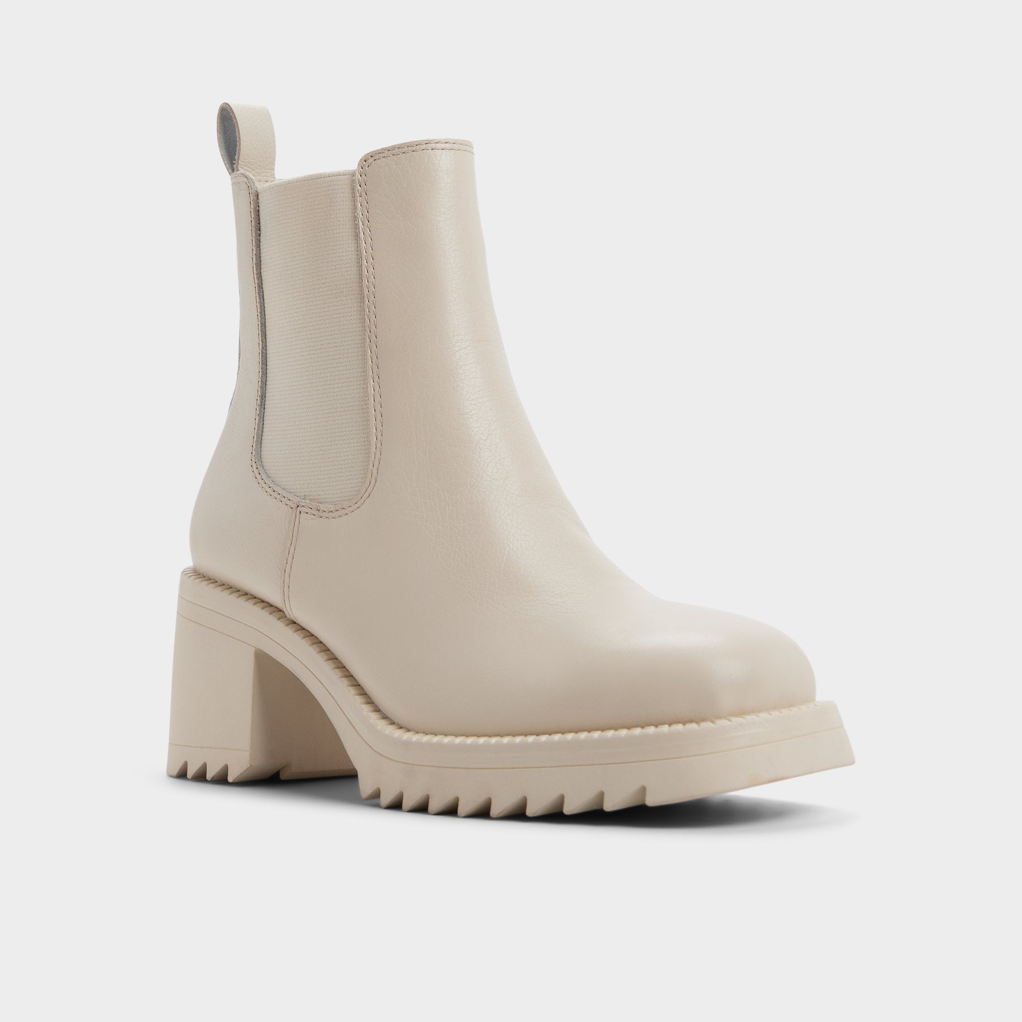 Anneliese in Other White - Chelsea boot, Lug sole