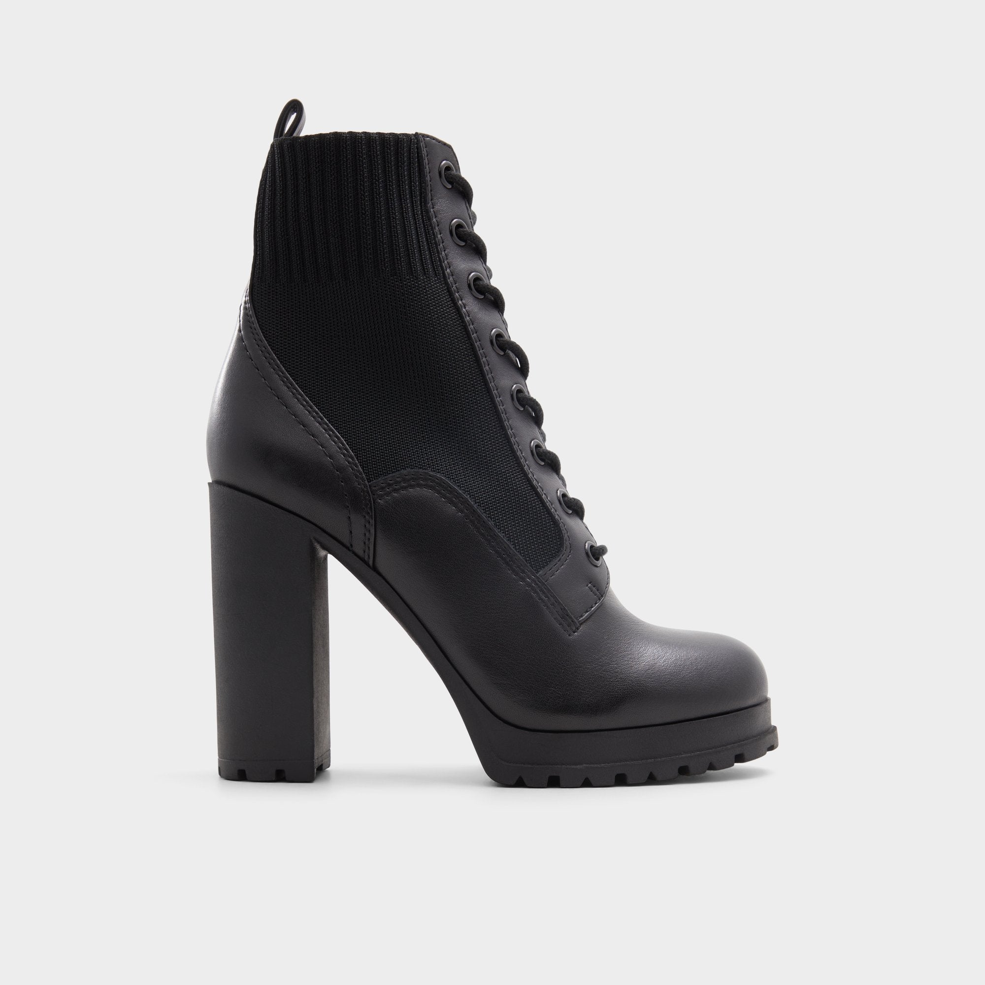 Rebellious Black Women's Combat boots - Combat ankle boot, Lug sole