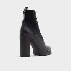 Rebellious Black Women's Combat boots - Combat ankle boot, Lug sole