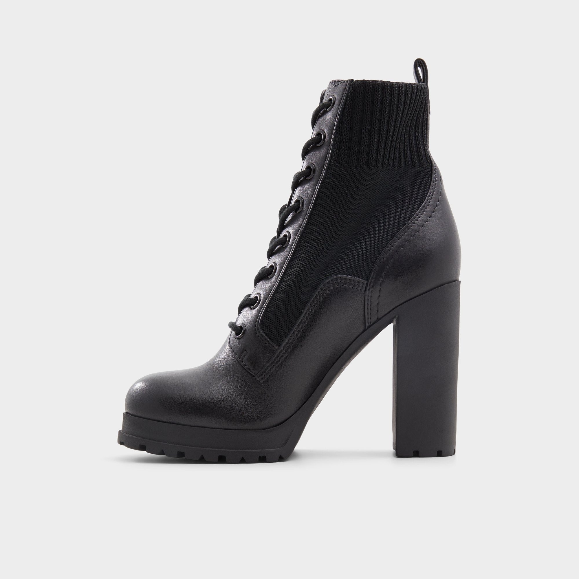 Rebellious Black Women's Combat boots - Combat ankle boot, Lug sole