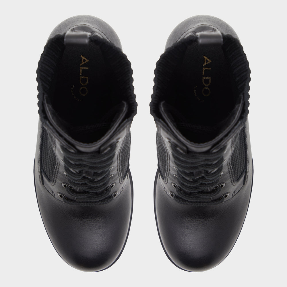 Rebellious Black Women's Combat boots - Combat ankle boot, Lug sole