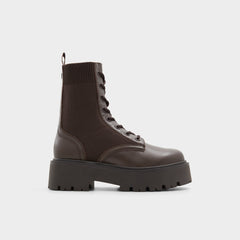 Talaleryknit Brown Overflow Women's Combat boots - Combat ankle boot, Brown