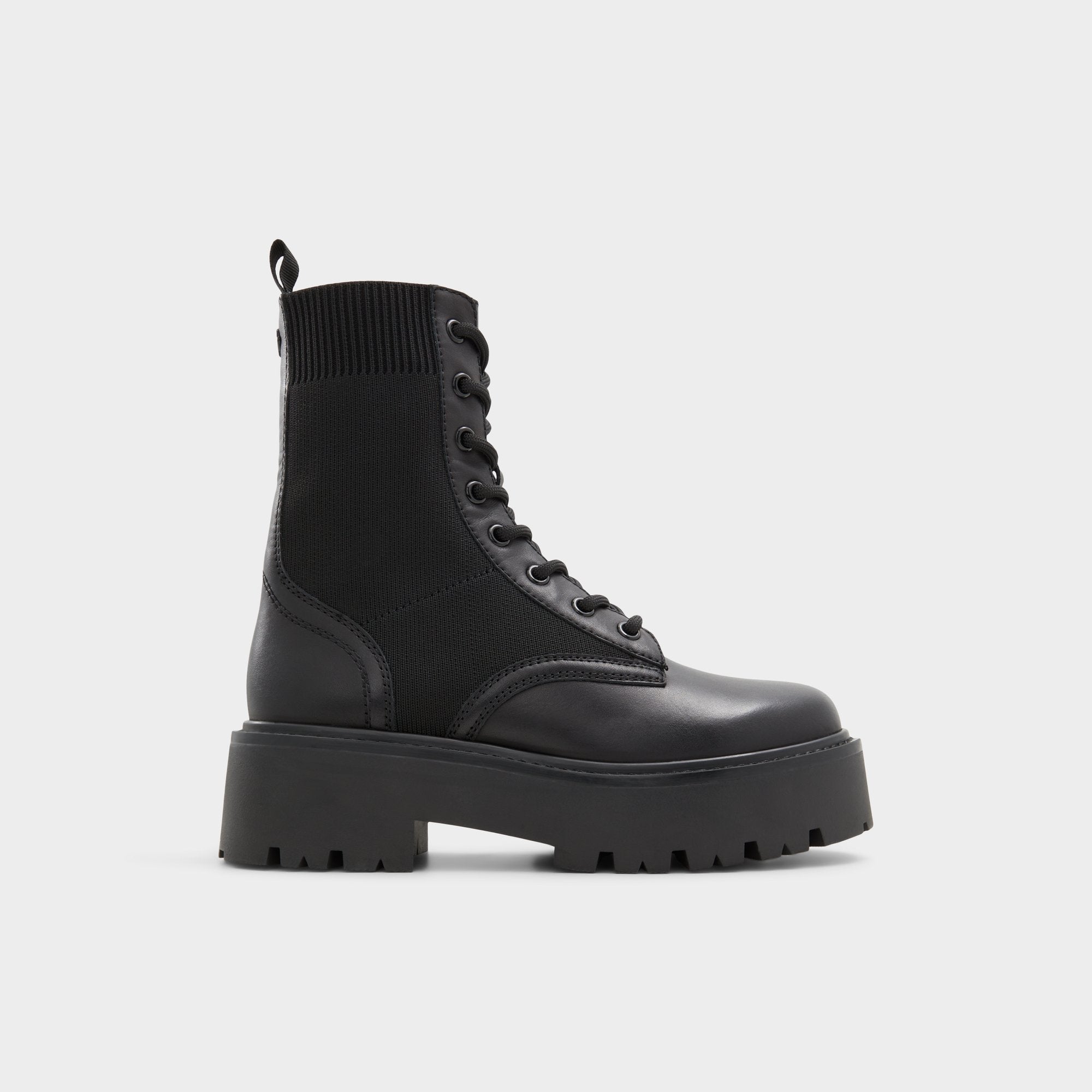 Talaleryknit Black Women's Combat boots - Combat ankle boot, Black