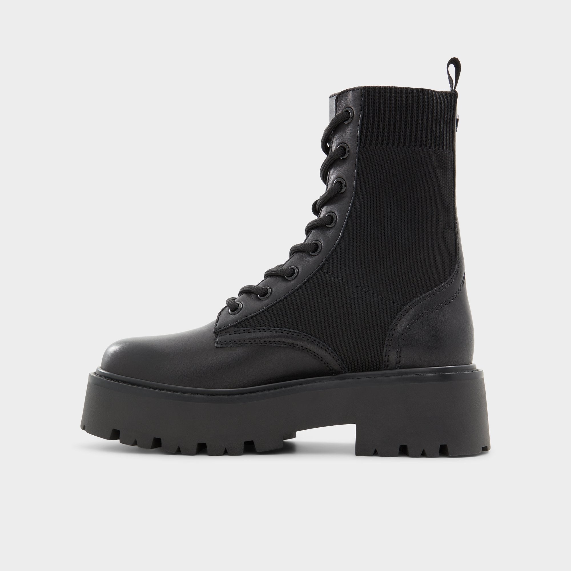 Talaleryknit Black Women's Combat boots - Combat ankle boot, Black
