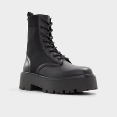 Talaleryknit Black Women's Combat boots - Combat ankle boot, Black