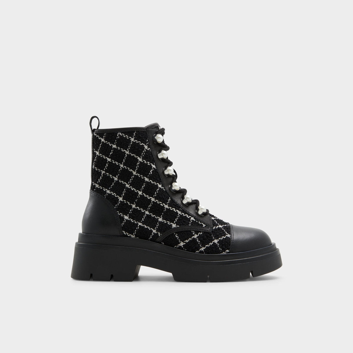 Marthia in Other Black - Combat ankle boot, Black