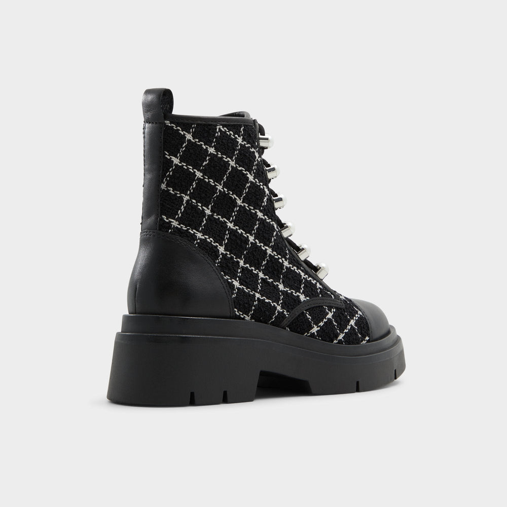 Marthia in Other Black - Combat ankle boot, Black