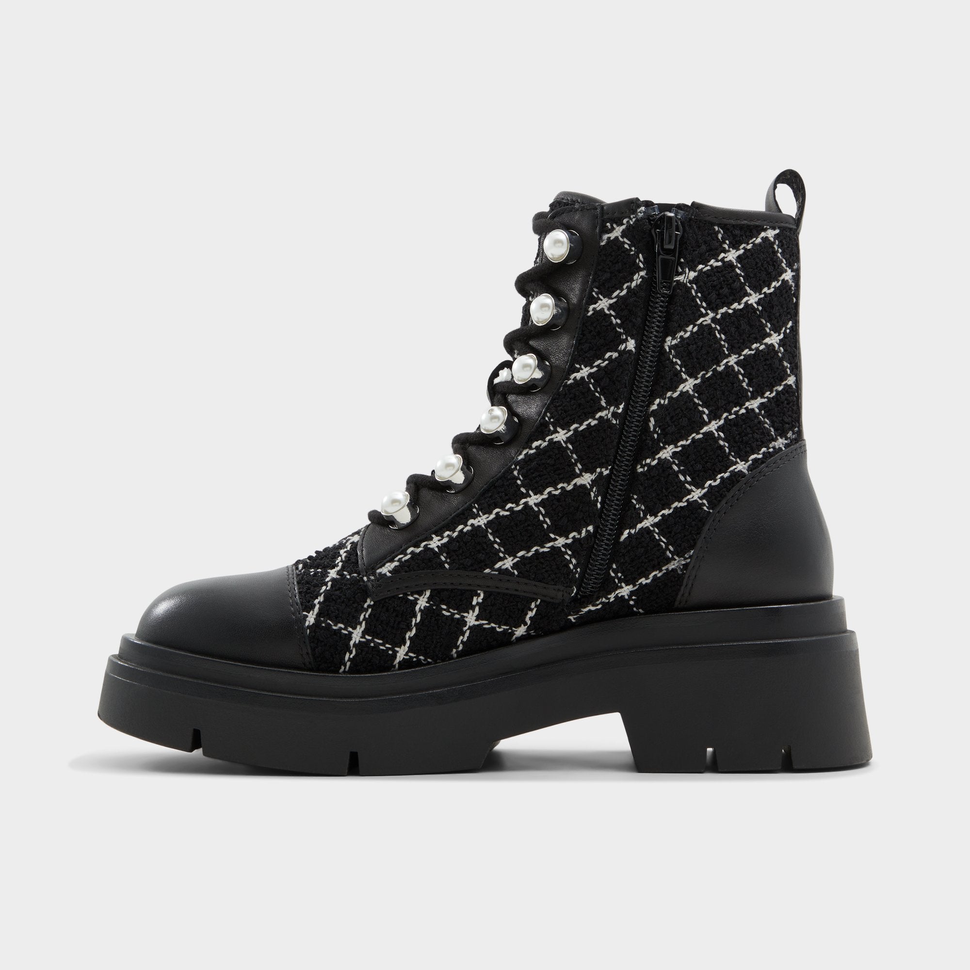 Marthia in Other Black - Combat ankle boot, Black