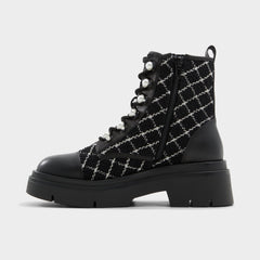 Marthia in Other Black - Combat ankle boot, Black