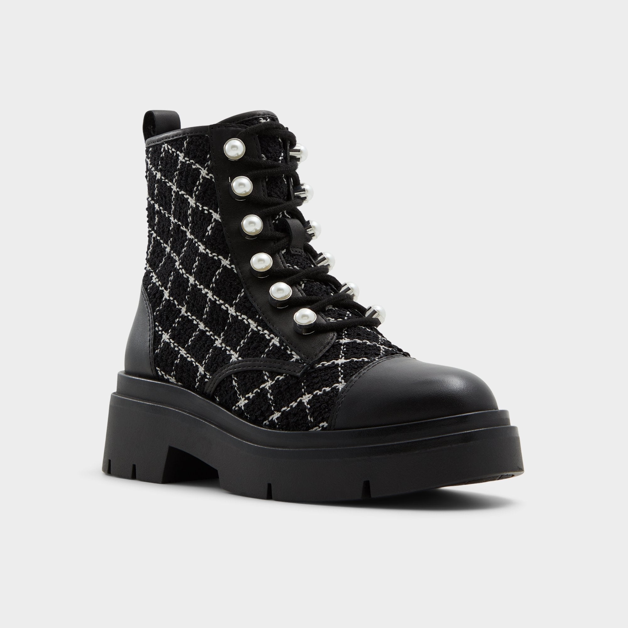 Marthia in Other Black - Combat ankle boot, Black