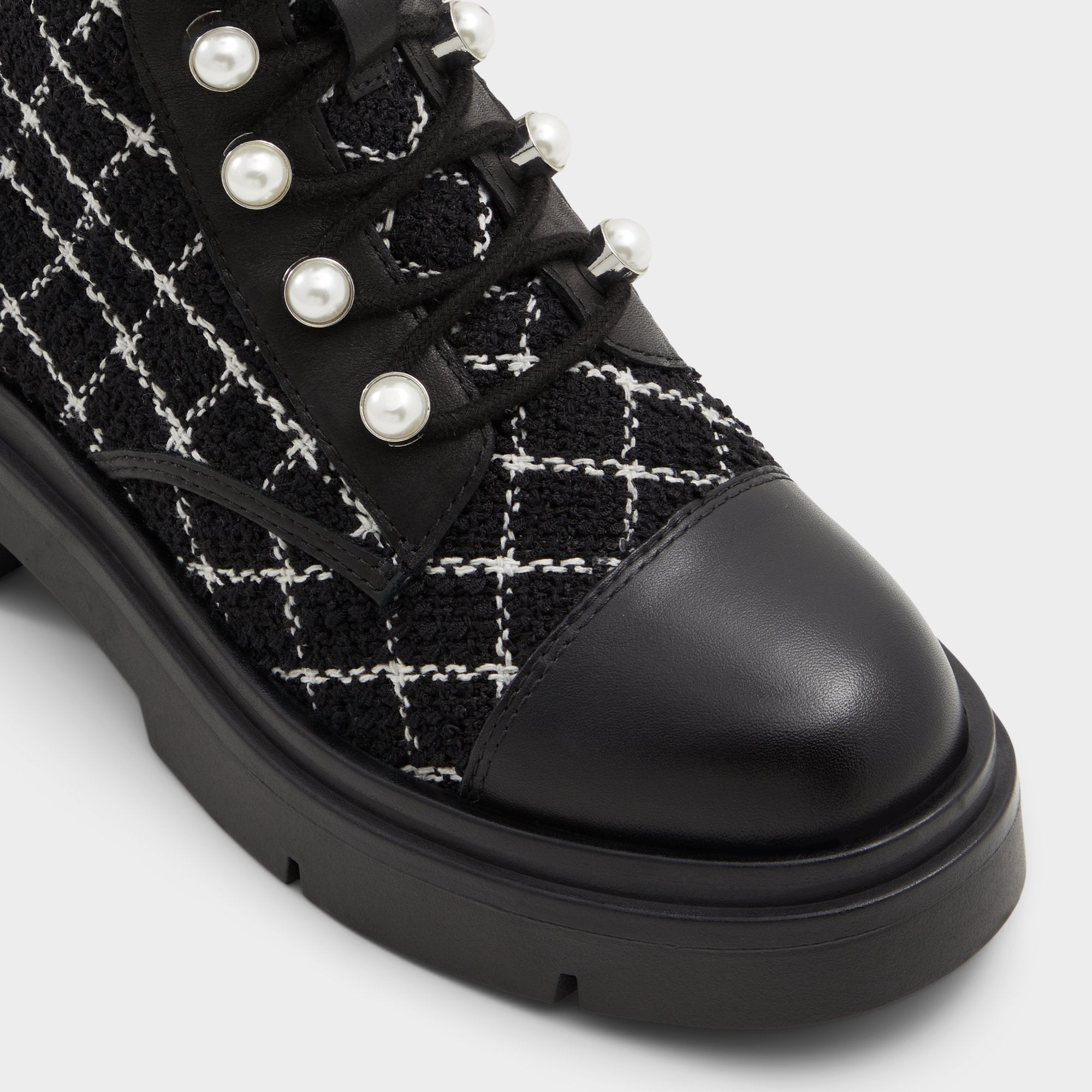 Marthia in Other Black - Combat ankle boot, Black