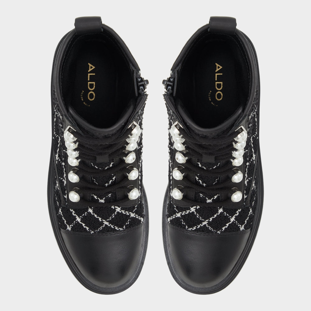 Marthia in Other Black - Combat ankle boot, Black