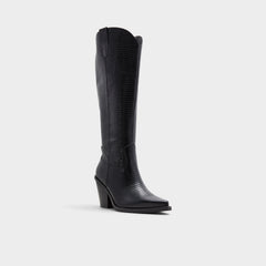 Nevada-wc Black Women's Western - Western knee-high boot, Black