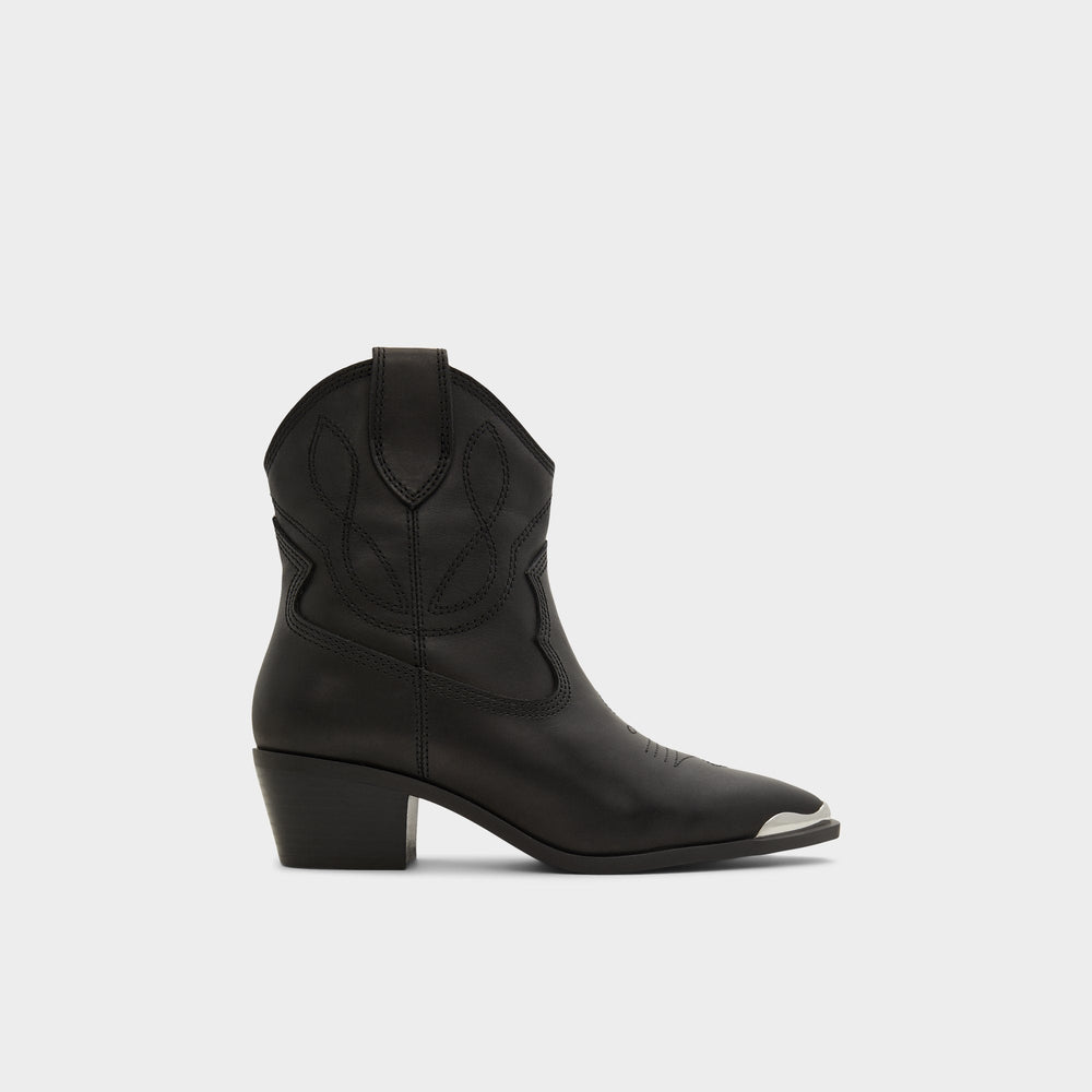 Valley Black Women's Western - Western boot, Block heel