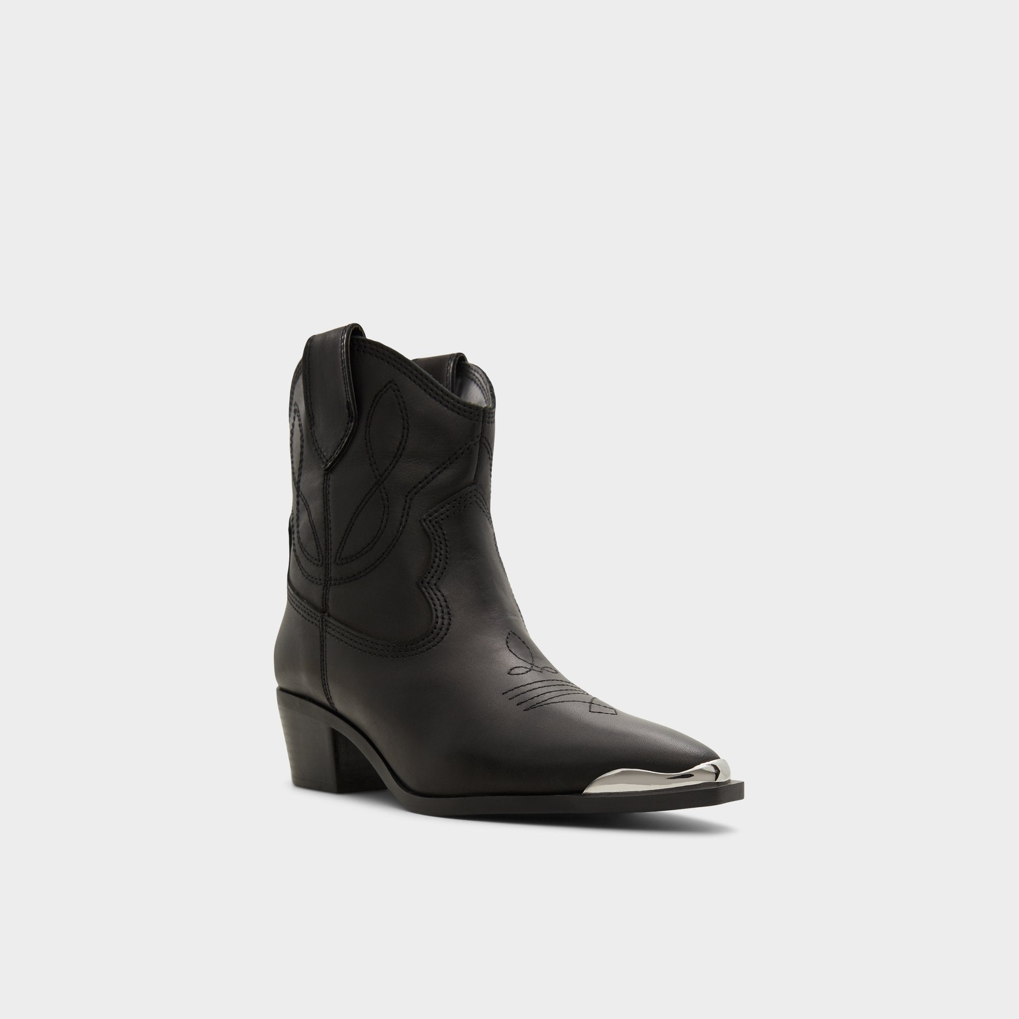 Valley Black Women's Western - Western boot, Block heel
