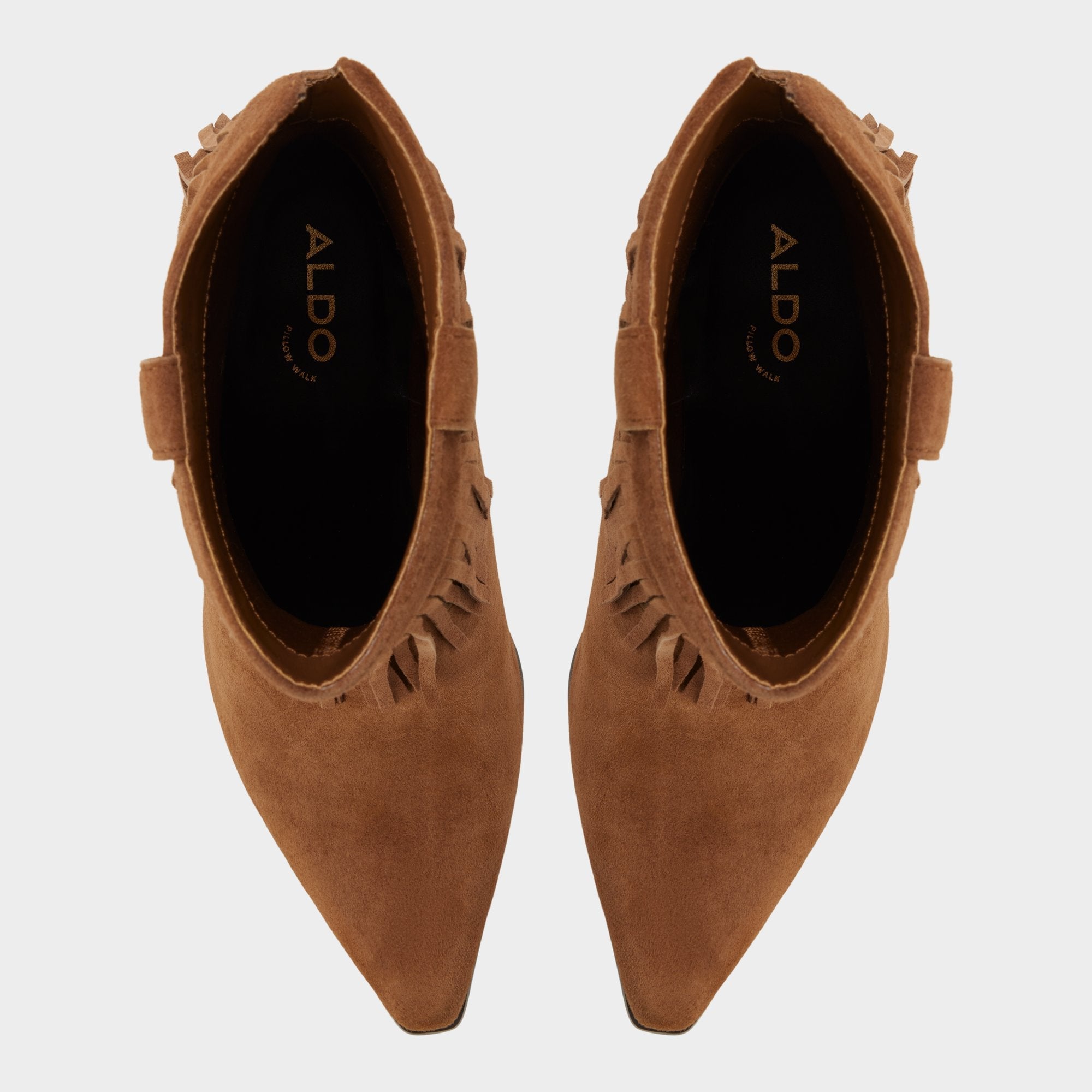 Jollene in Dark Brown - Western boot, Block heel