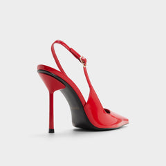 Serrah in Medium Red - Pump, Stiletto heel