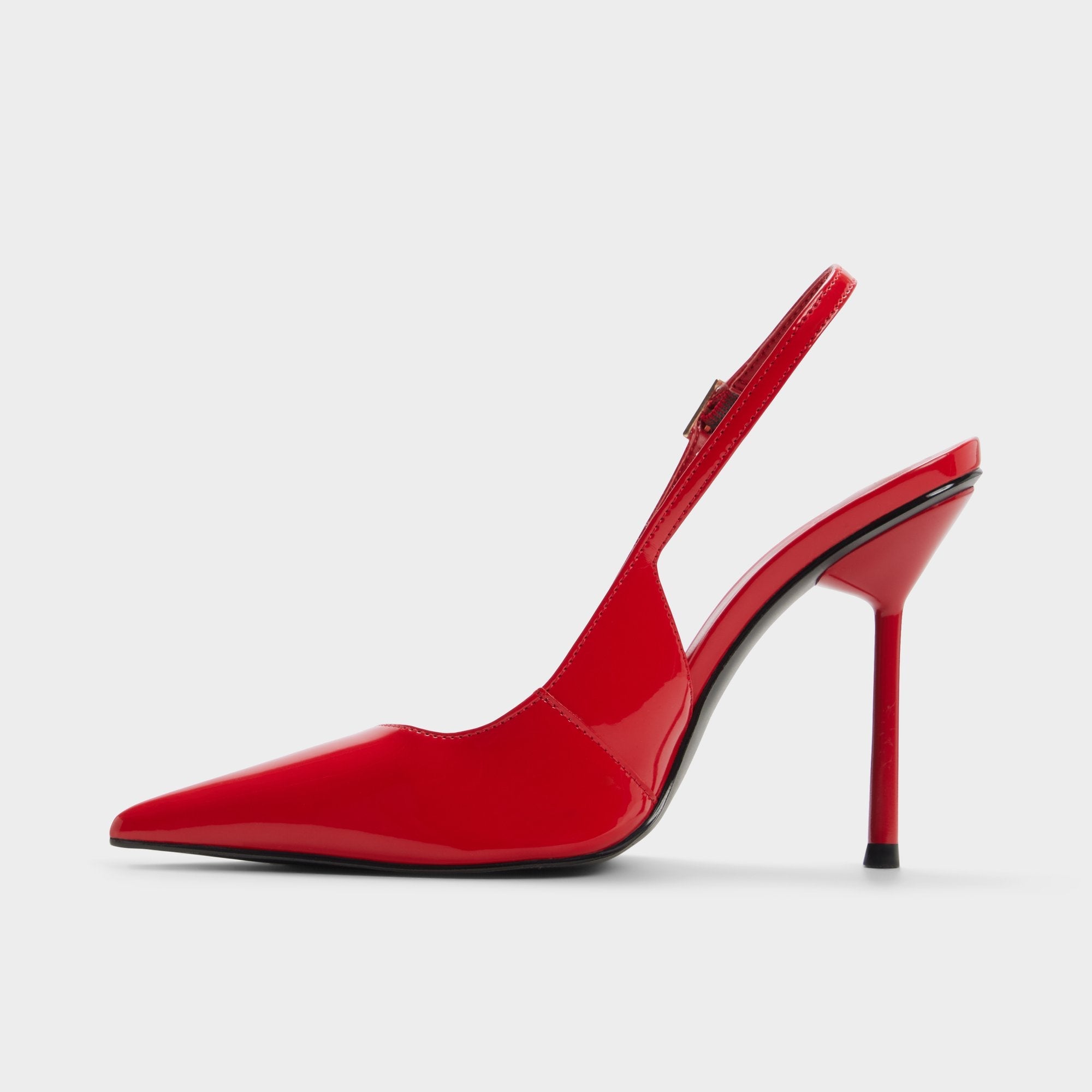 Serrah in Medium Red - Pump, Stiletto heel