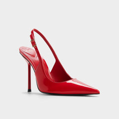 Serrah in Medium Red - Pump, Stiletto heel