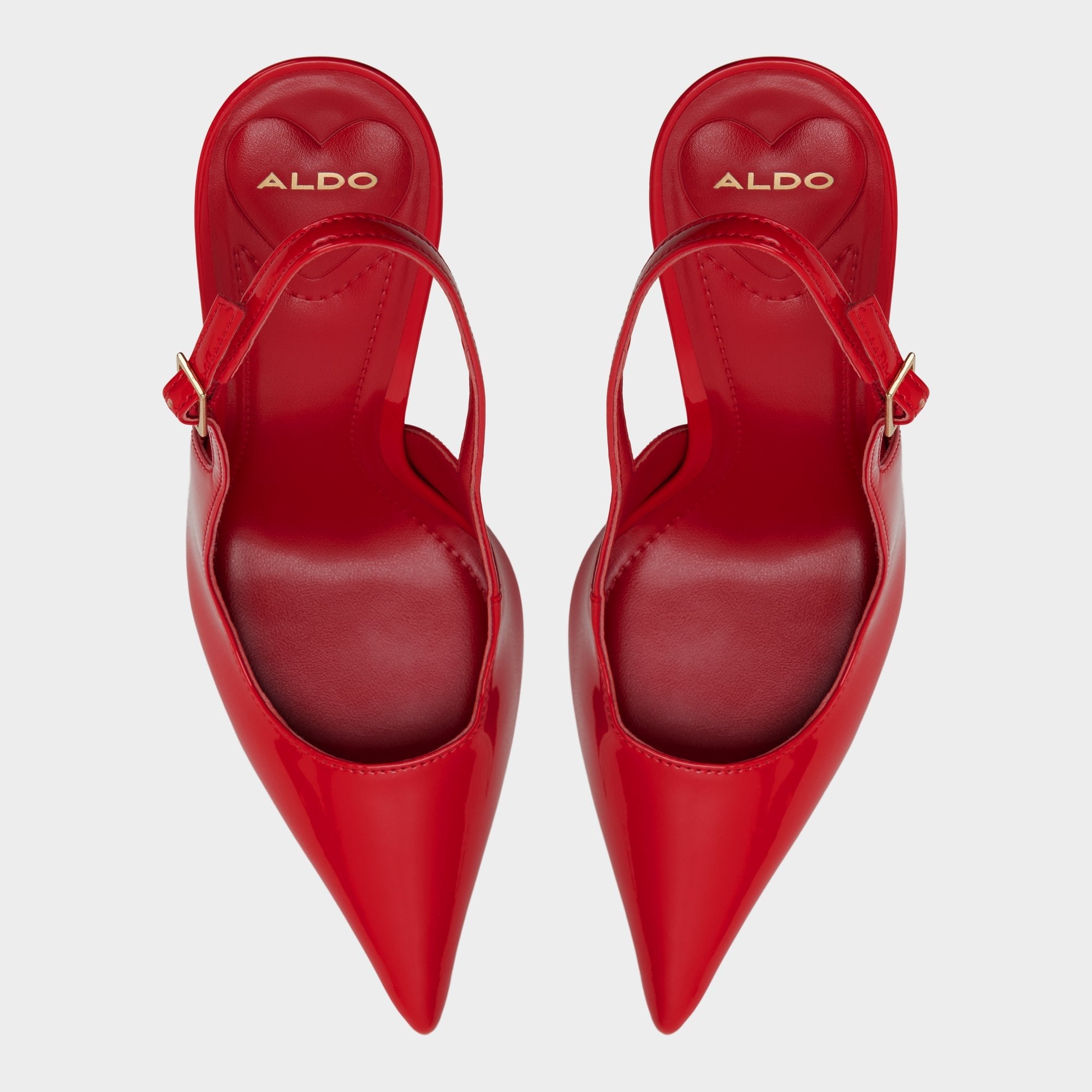 Serrah in Medium Red - Pump, Stiletto heel