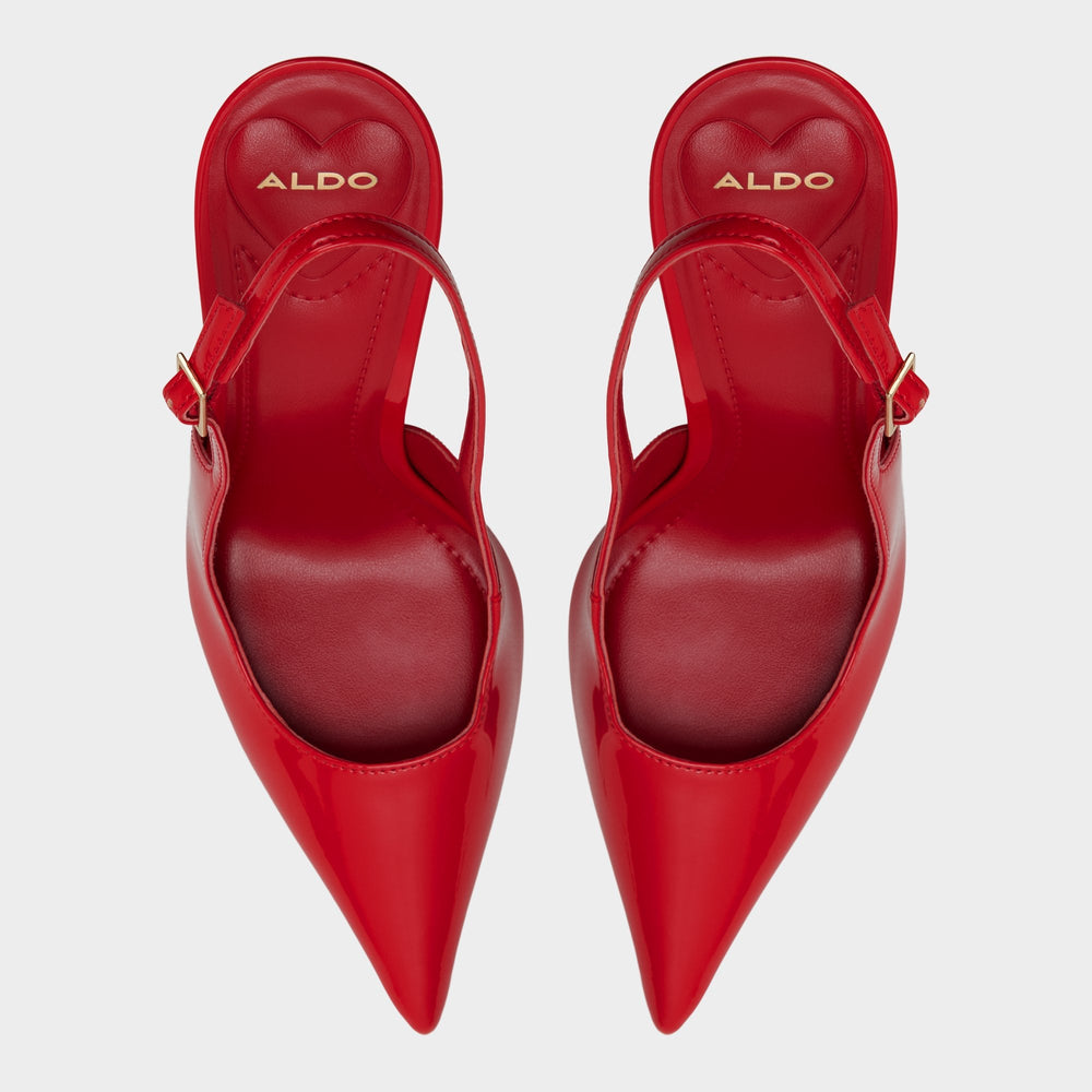 Serrah in Medium Red - Pump, Stiletto heel
