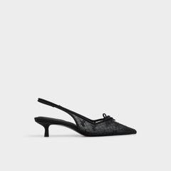 Azaro in Other Black 14151901 - Slingback heel, Kitten heel